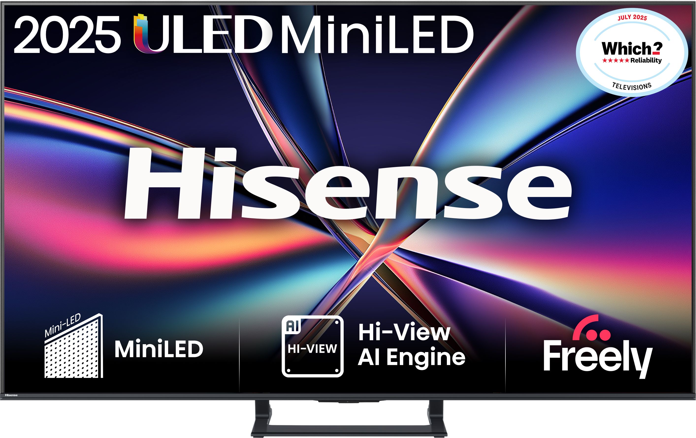 Hisense 50" MiniLED TV 4K Ultra HD 144Hz Smart TV Black